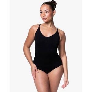 HeyShape Snatched Shapewear Bodysuit Body Shaper Tummy Control Black Size Medium